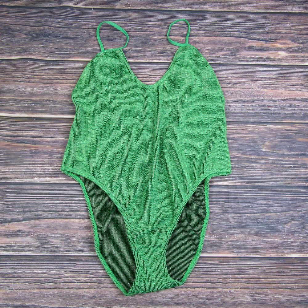 Good American NEW Always Fits Sculpt One Piece Swimsuit Green 4XL/5XL - Picture 3 of 10